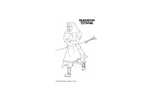 Anzeigebild Malvorlagen Springende Hex